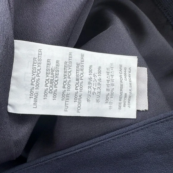 5 for $40 J.crew Pleated Skirt Women Size 10 Navy - Picture 7 of 7